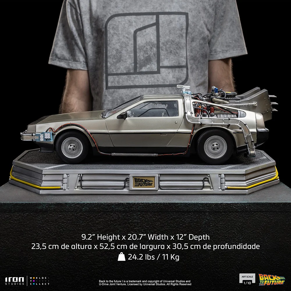 Delorean  Back to the Future  Art Scale 1/10  Iron Studios - Image 7