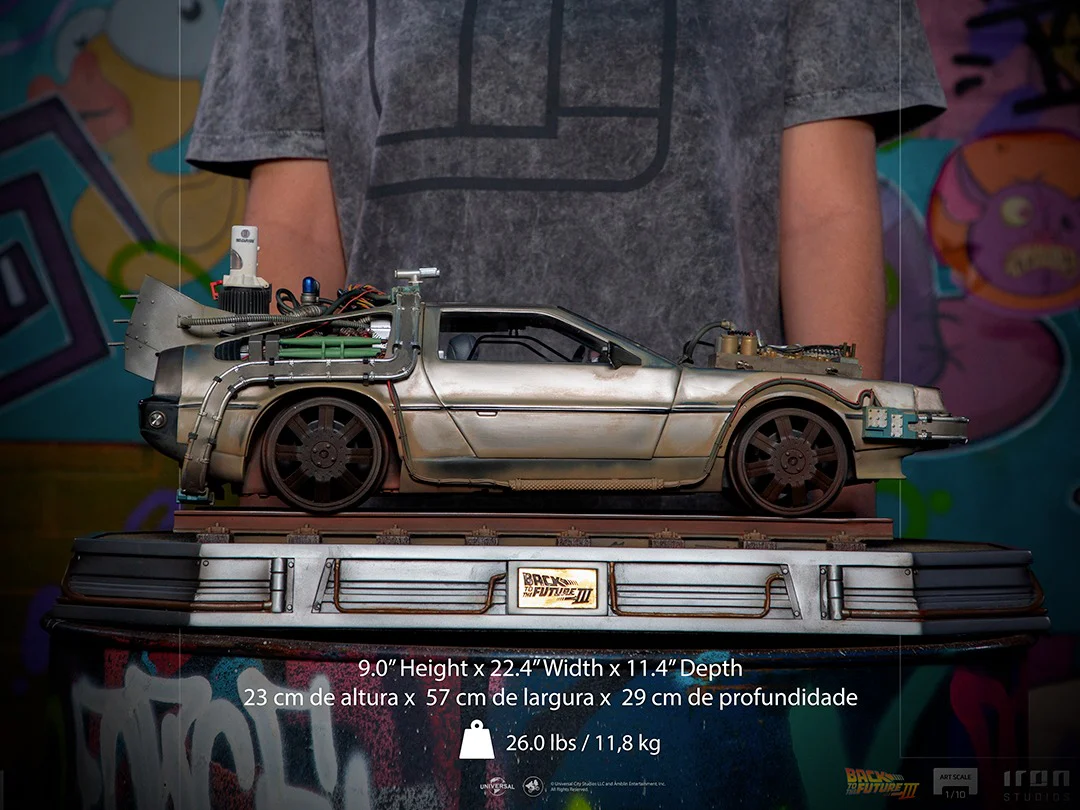 Delorean  Back to the Future III  Art Scale 1/10  Iron Studios - Image 6