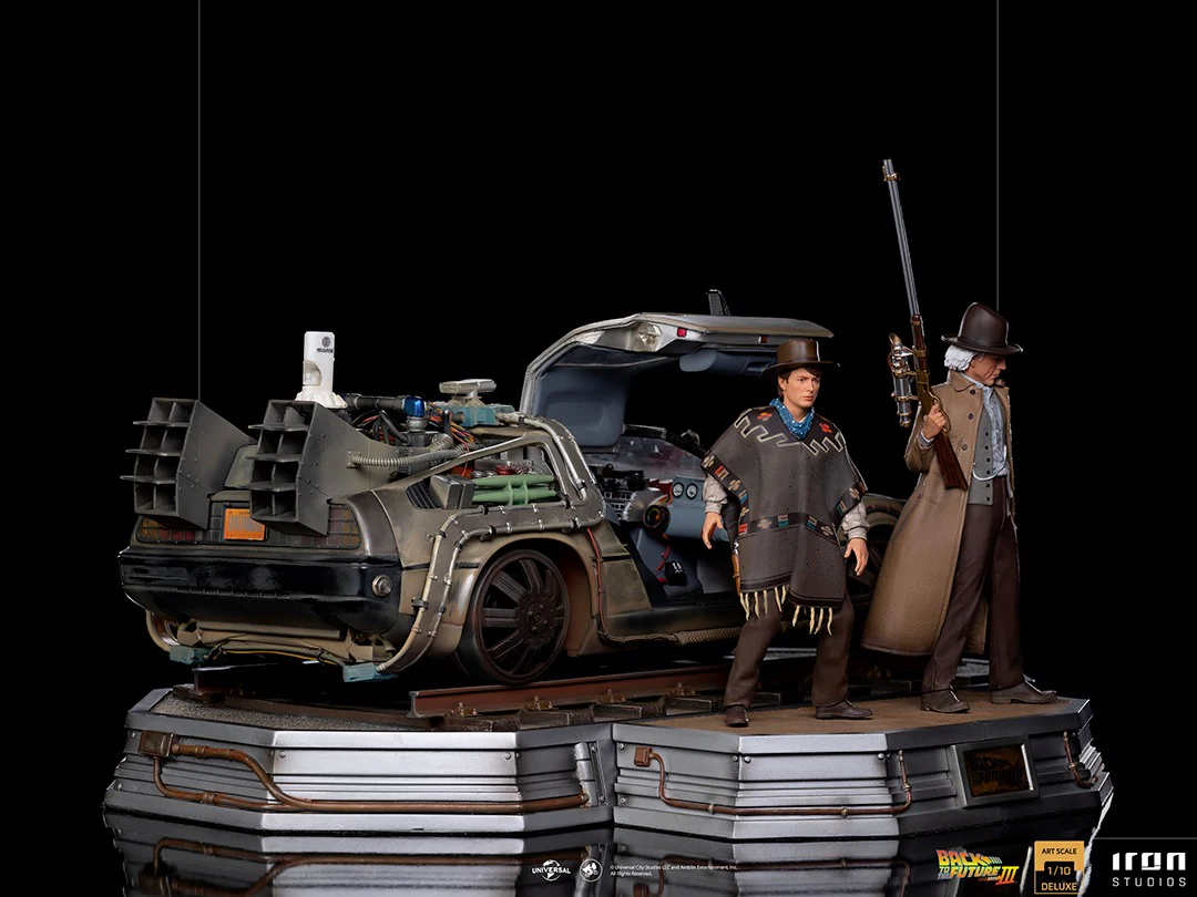 Delorean Full Set Deluxe Back to the Future III Art Scale 1/10 Iron Studios - Image 5