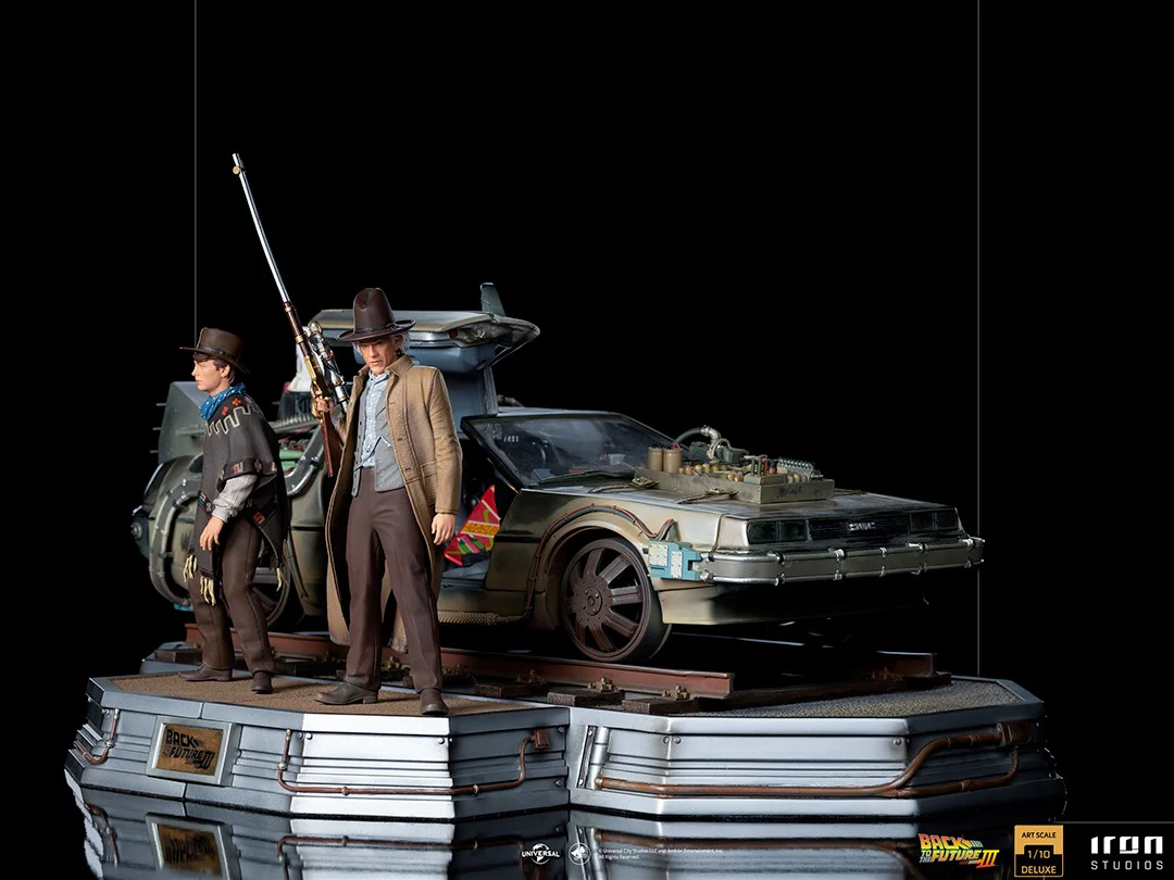 Delorean Full Set Deluxe Back to the Future III Art Scale 1/10 Iron Studios - Image 6