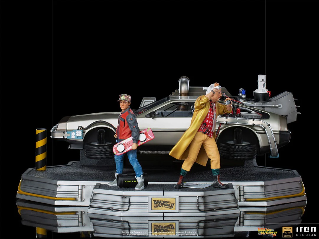 Delorean Full Set Deluxe  Back to the Future II  Art Scale 1/10  Iron Studios - Image 5