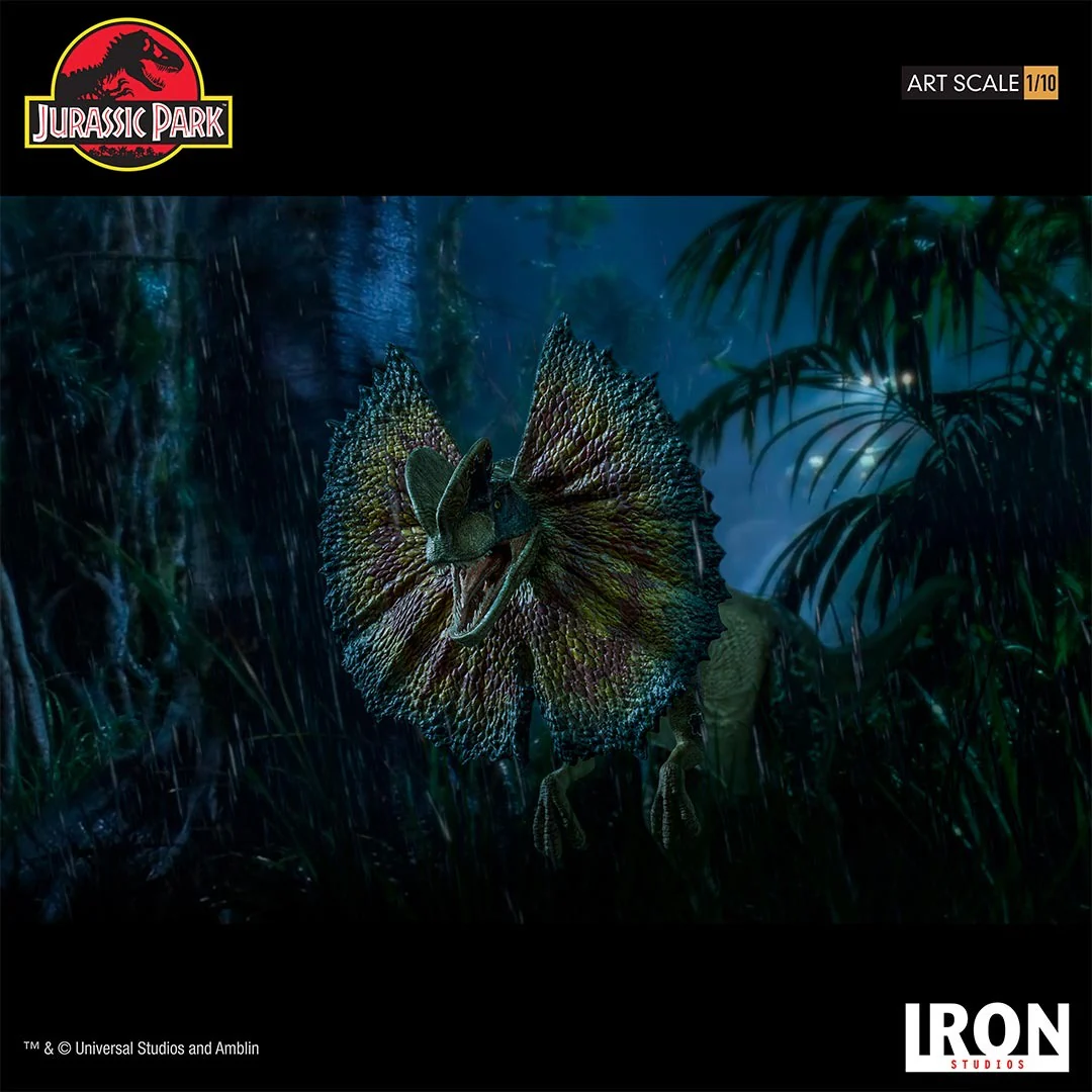 Dilophosaurus - Jurassic Park - Art Scale 1/10 - Iron Studios - Image 3