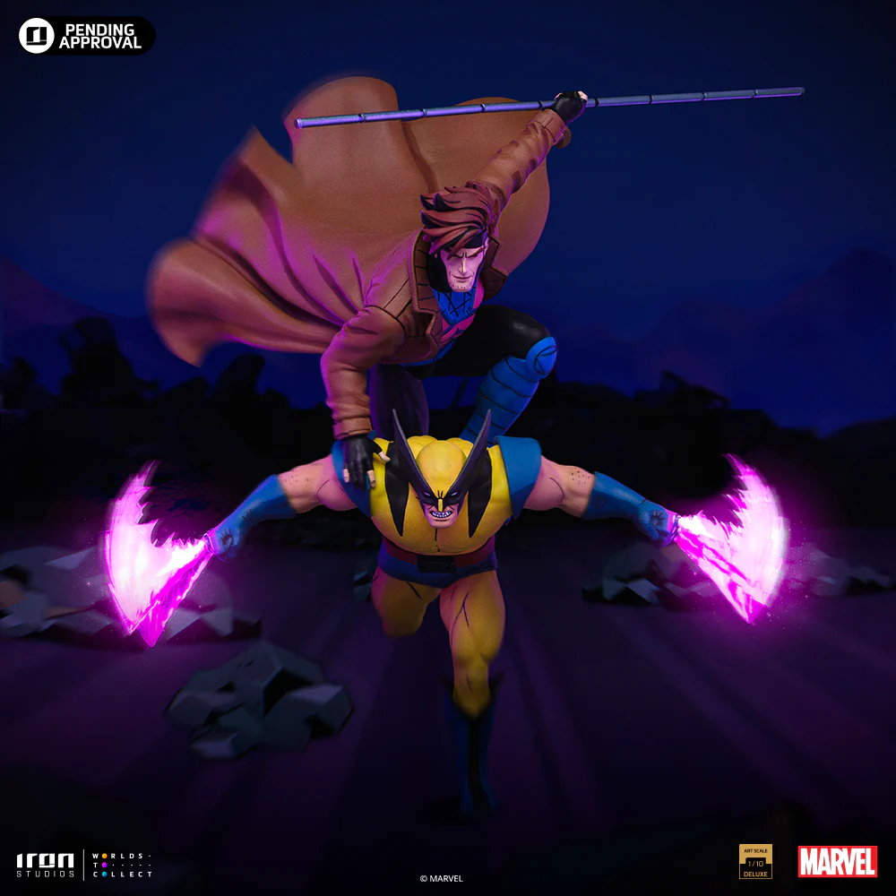 Statue Gambit and Wolverine XMen '97 Art Scale 1/10 Iron Studios - Image 10
