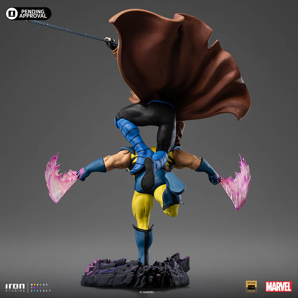 Statue Gambit and Wolverine XMen '97 Art Scale 1/10 Iron Studios - Image 5