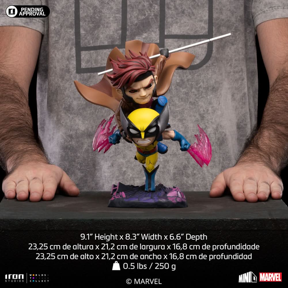 Statue Gambit and Wolverine - X-Men '97 - Minico - Iron Studios - Image 8