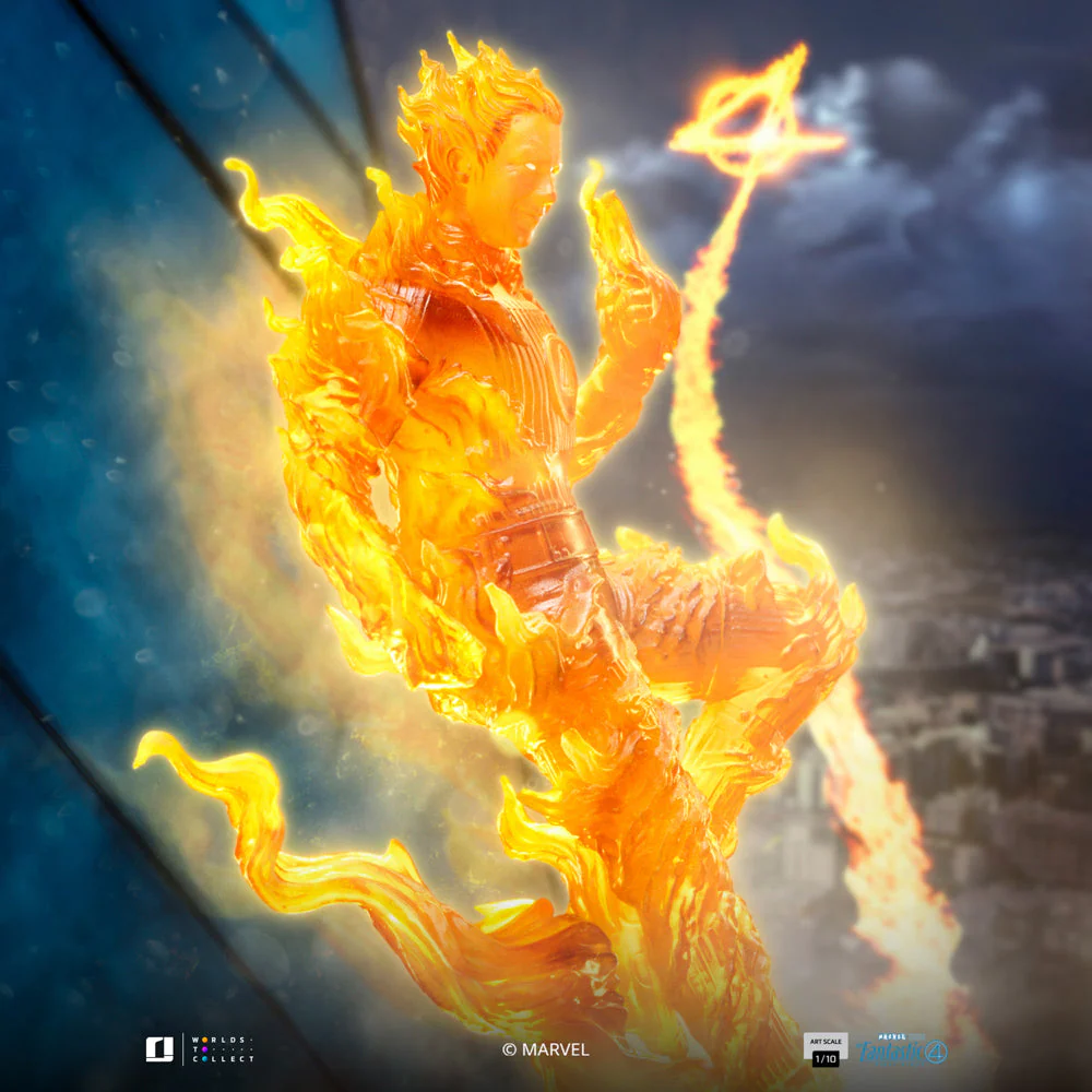 Statue Human Torch The Fantastic Four: First Steps Art Scale 1/10 Iron Studios - Image 3
