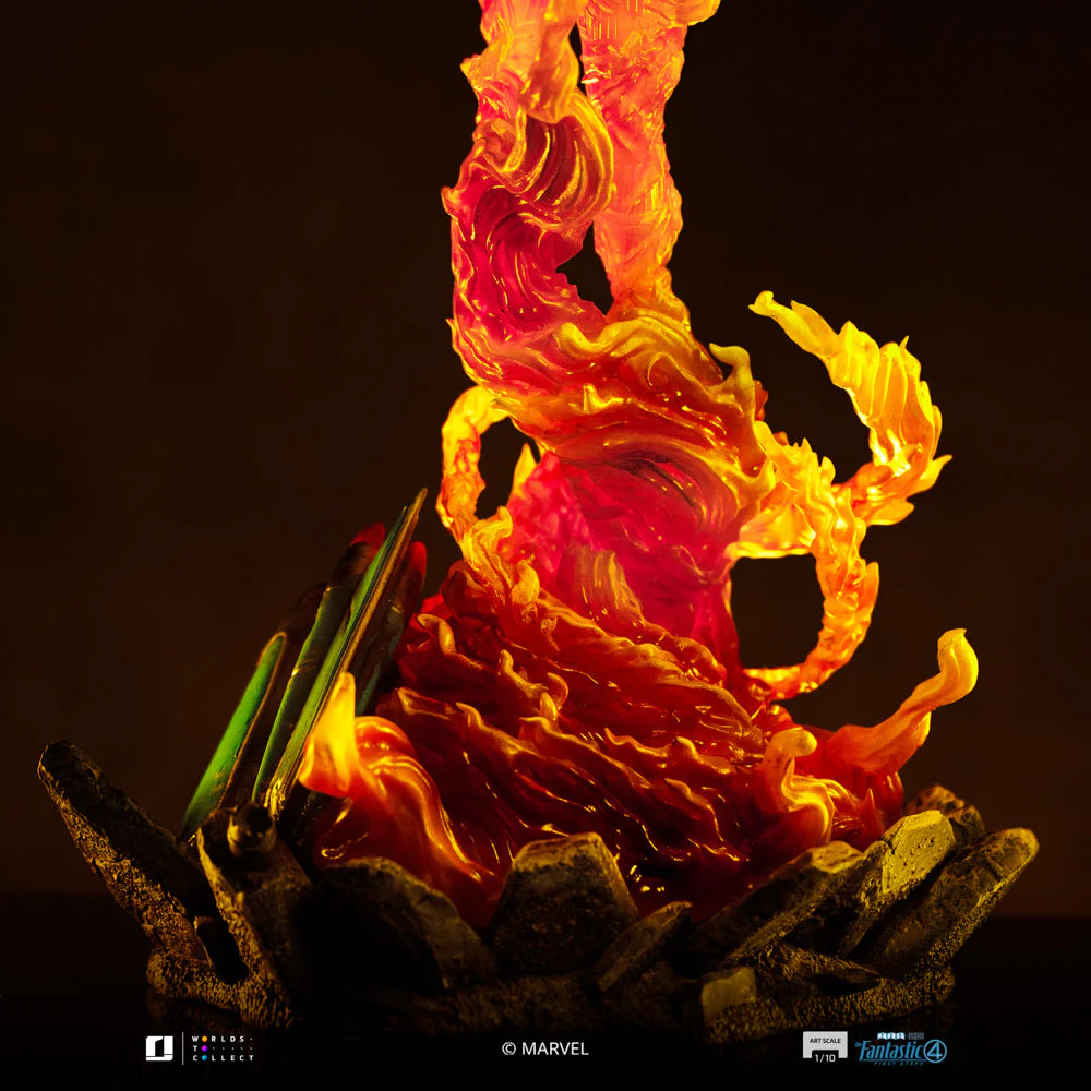 Statue Human Torch The Fantastic Four: First Steps Art Scale 1/10 Iron Studios - Image 8