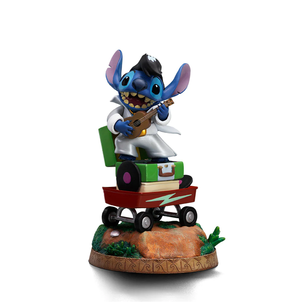 Statue Stitch (King of Rock Version)  Lilo and Stitch  Art Scale 1/10  Iron Studios - Image 4