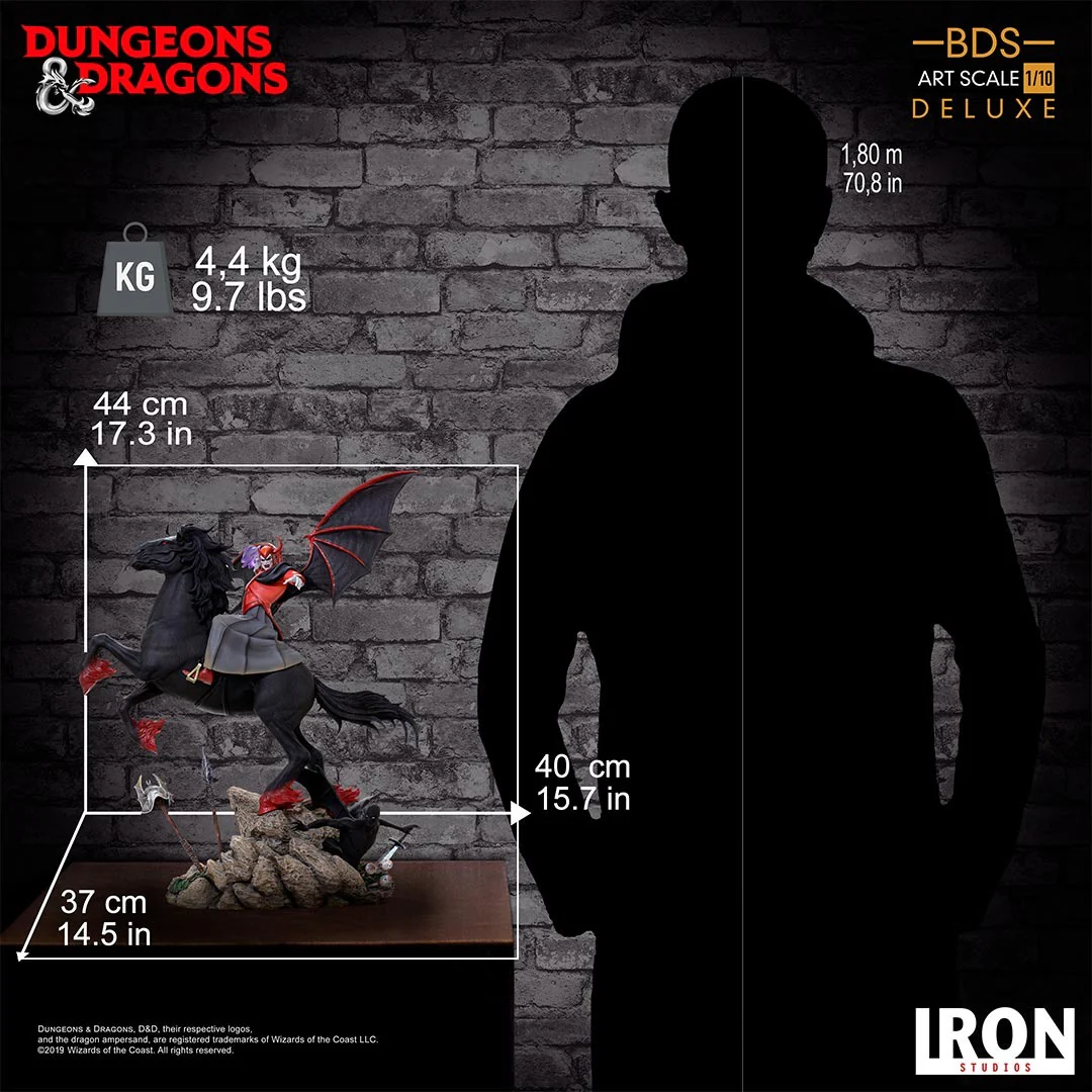 Statue Venger With NIghtmare & Shadow Demon Deluxe - Dungeons & Dragons - Art Scale 1/10 - Iron Studios - Image 6